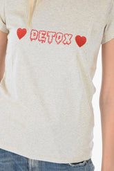 crew-neck T-SLIPCUP T-shirt with print on the front